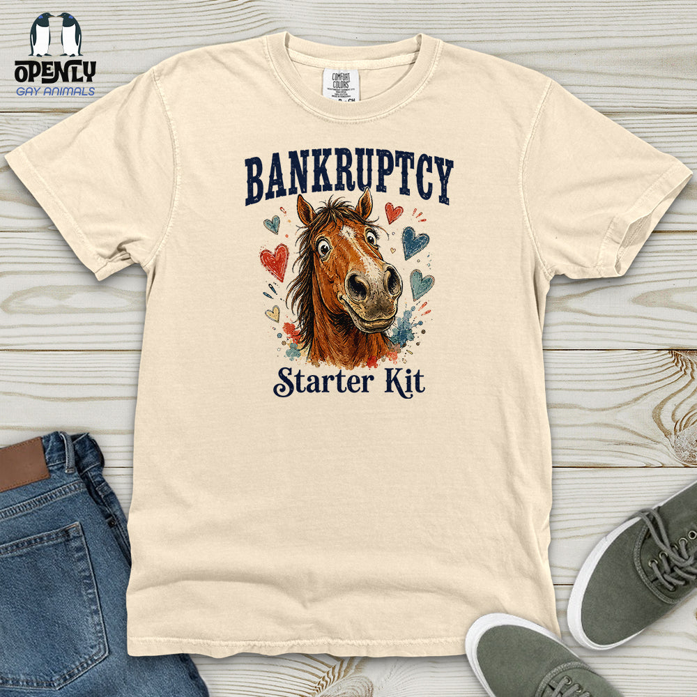Bankruptcy Starter Kit Heavy Cotton Comfort Colors Tee Gift For Animal Lover