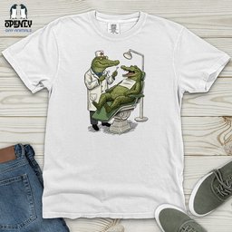 Alligator Dentist Heavy Cotton Comfort Colors Tee Gift For Animal Lover