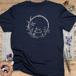 Zen Stones Enso T Shirt Gift For Yoga Lover