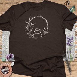 Zen Stones Enso T Shirt Gift For Yoga Lover