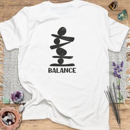 Zen Stones Balance T Shirt Gift For Yoga Lover
