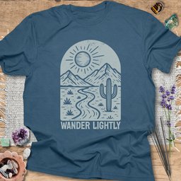 Wander Lightly T Shirt Gift For Yoga Lover