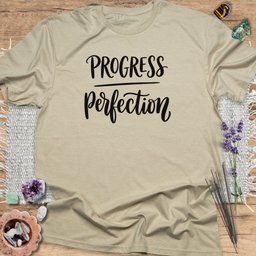 Progress Over Perfection T Shirt Gift For Yoga Lover