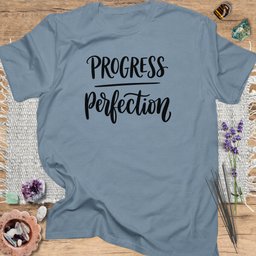Progress Over Perfection T Shirt Gift For Yoga Lover