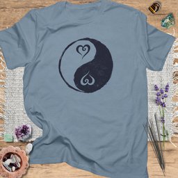 Yin Yang Heart T Shirt Gift For Yoga Lover