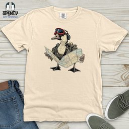 Aviator Duck Navigator Heavy Cotton Comfort Colors Tee Gift For Duck Lover