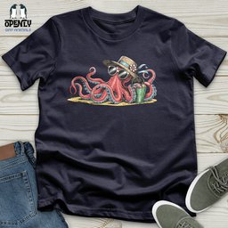 Beach Octopus Unisex T Shirt Gift For Animal Lover