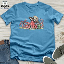 Beach Octopus Unisex T Shirt Gift For Animal Lover