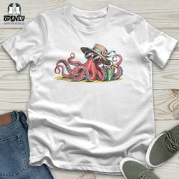 Beach Octopus Unisex T Shirt Gift For Animal Lover