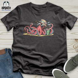 Beach Octopus Unisex T Shirt Gift For Animal Lover