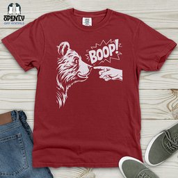 Bear Boop Heavy Cotton Comfort Colors Tee Gift For Animal Lover