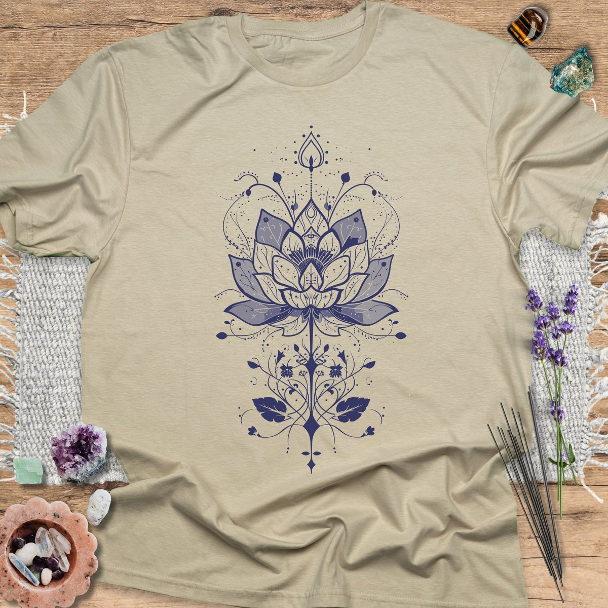Lotus Art T Shirt Gift For Yoga Lover
