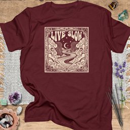 Live Slow T Shirt Gift For Yoga Lover