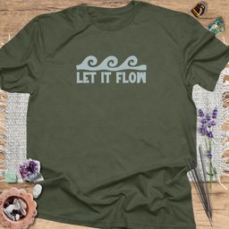 Let IT Flow T Shirt Gift For Yoga Lover