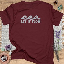 Let IT Flow T Shirt Gift For Yoga Lover