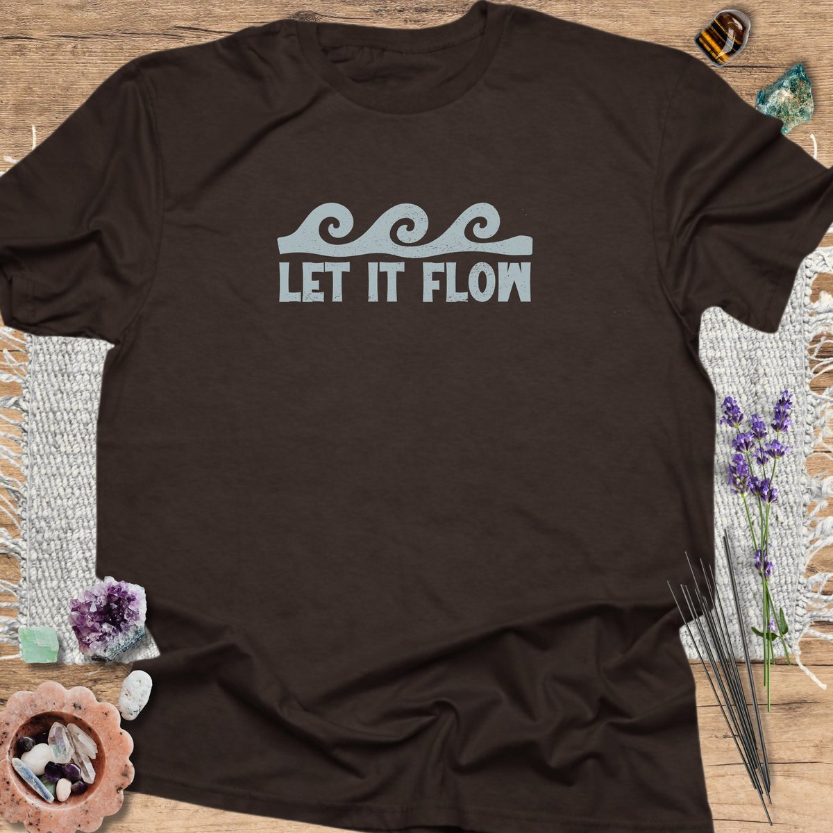 Let IT Flow T Shirt Gift For Yoga Lover