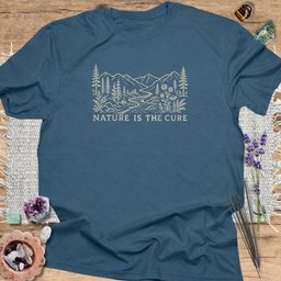 Nature Is The Cure T Shirt Gift For Yoga Lover
