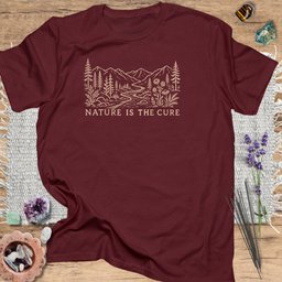 Nature Is The Cure T Shirt Gift For Yoga Lover