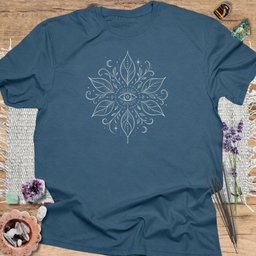 Mystic Floral Eye T Shirt Gift For Yoga Lover