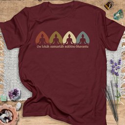 Lokah Samastah T Shirt Gift For Yoga Lover