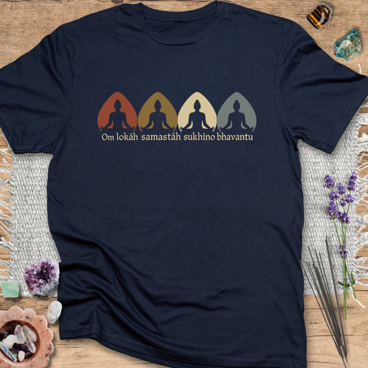 Lokah Samastah T Shirt Gift For Yoga Lover