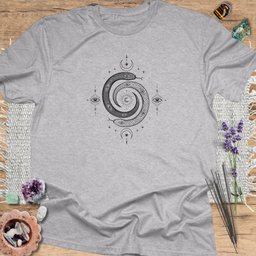 Mystical Spiral Serpent T Shirt Gift For Yoga Lover