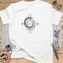 Mystical Spiral Serpent T Shirt Gift For Yoga Lover