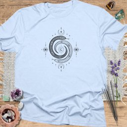 Mystical Spiral Serpent T Shirt Gift For Yoga Lover