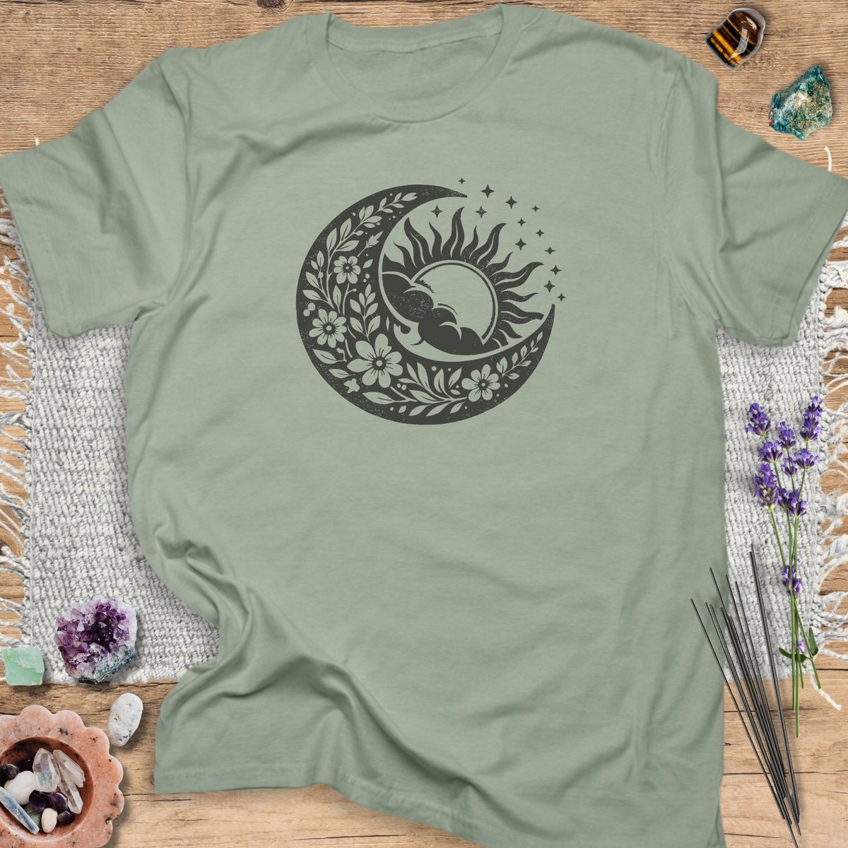 Mystic Sun And Moon T Shirt Gift For Yoga Lover
