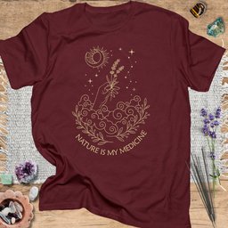 Nature Is My Medicine T Shirt Gift For Yoga Lover