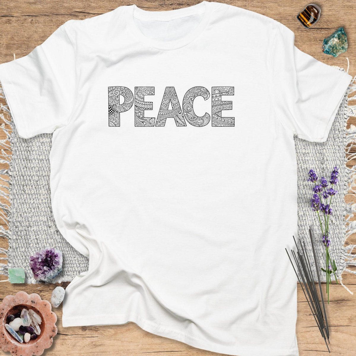 Peace T Shirt Gift For Yoga Lover