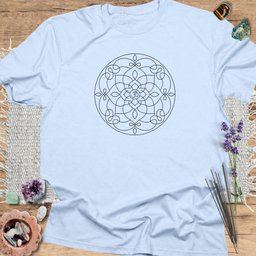 Mandala Line Art T Shirt Gift For Yoga Lover