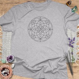 Mandala Line Art T Shirt Gift For Yoga Lover
