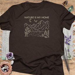 Nature Is My Home T Shirt Gift For Yoga Lover