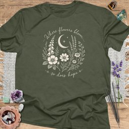 Where Flowers Bloom T Shirt Gift For Yoga Lover