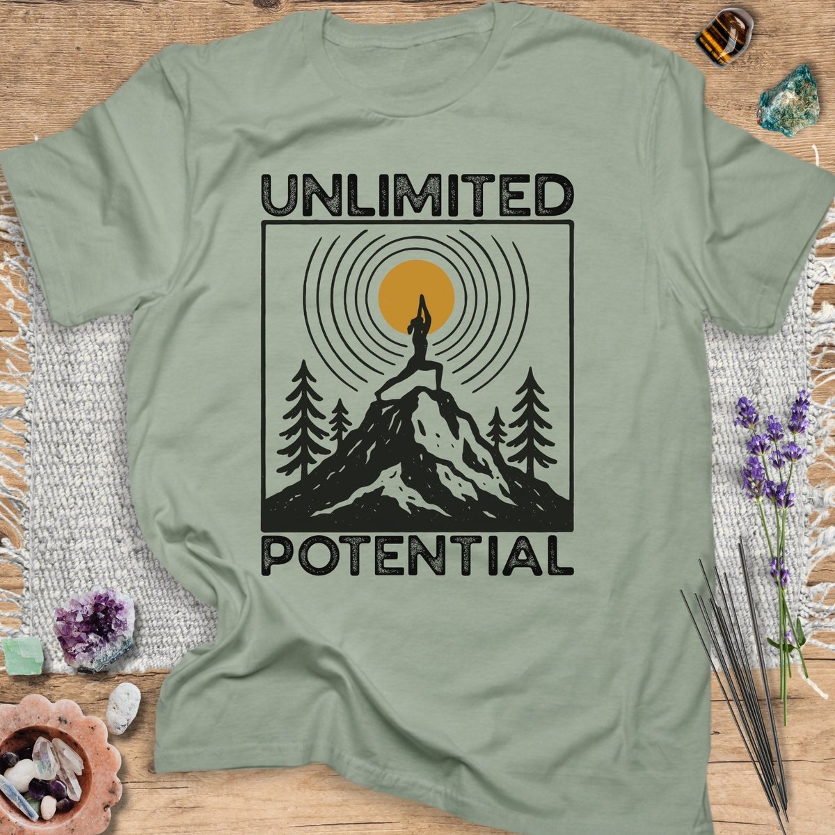 Unlimited Potential Yoga T Shirt Gift For Yoga Lover