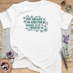 The Grass Is Greener T Shirt Gift For Yoga Lover
