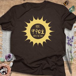 Rise With The Sun Yoga T Shirt Gift For Yoga Lover