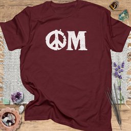 Peace Om T Shirt Gift For Yoga Lover
