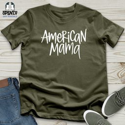 American Mama Unisex T Shirt Gift For Mom