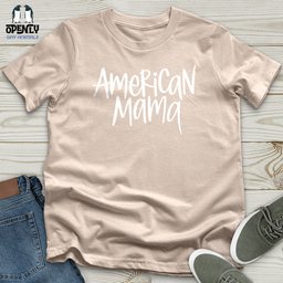 American Mama Unisex T Shirt Gift For Mom