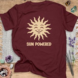 Sun Powered T Shirt Gift For Yoga Lover