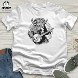 Banjo Bison Unisex T Shirt Gift For Animal Lover