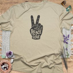 Peace And Love T Shirt Gift For Yoga Lover