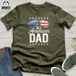 All American Dad Unisex T Shirt Gift For Dad