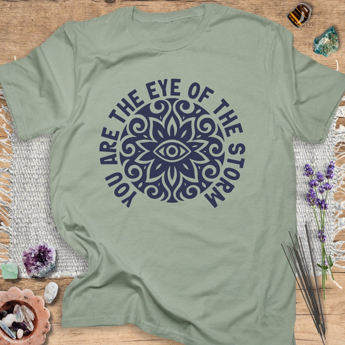 You Are The Eye Of The Storm T Shirt Gift For Yoga Lover