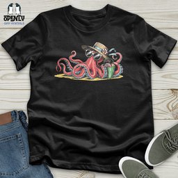 Beach Octopus Softstyle Tee Gift For Animal Lover