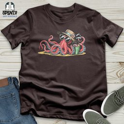 Beach Octopus Softstyle Tee Gift For Animal Lover