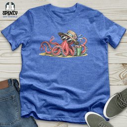 Beach Octopus Softstyle Tee Gift For Animal Lover