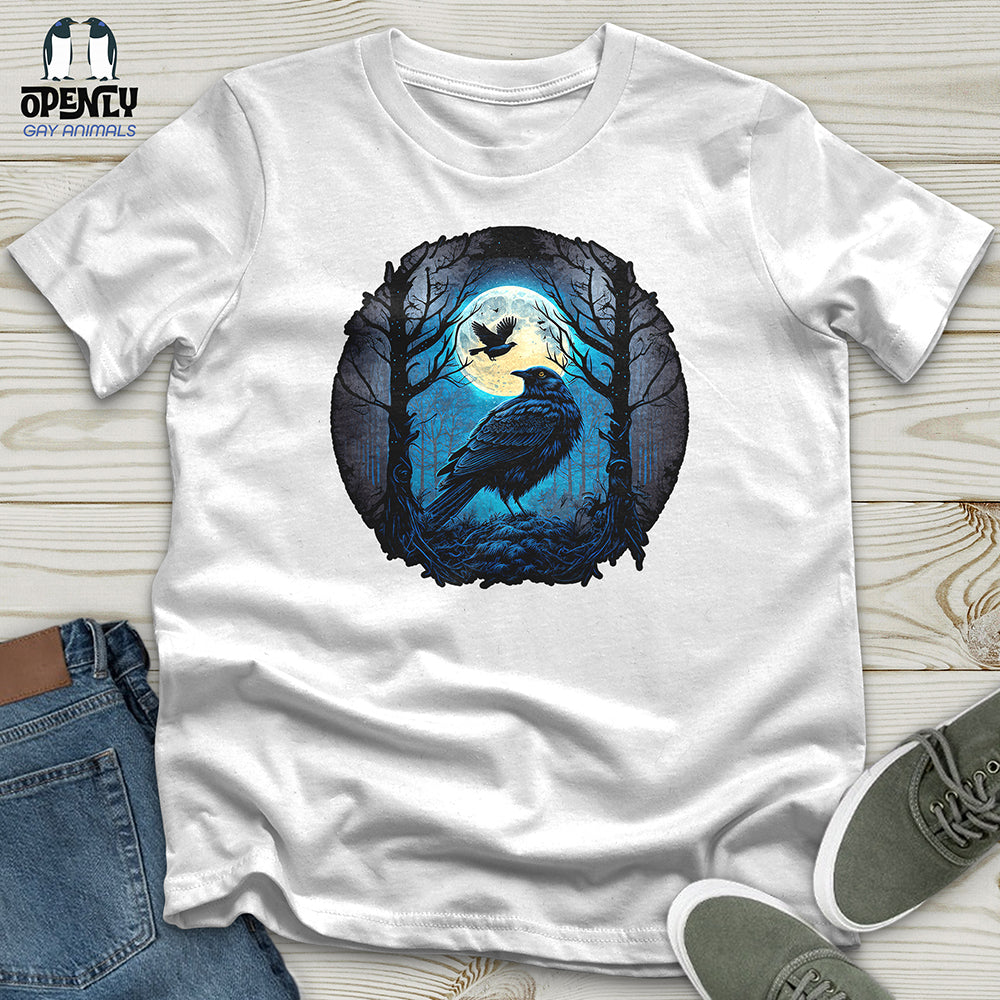 Aqua Moon Raven Unisex T Shirt Gift For Animal Lover